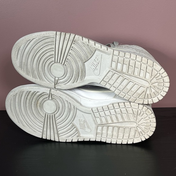 Nike Dunk High White Neutral Grey Size 8 Men 9.5 Women Gently Used Fast Shipping - Picture 5 of 6